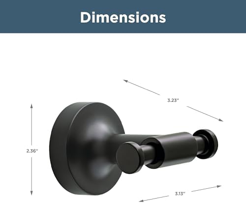 Franklin Brass Voisin Towel Hook Matte Black