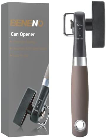 Beneno Smooth Edge Manual Can Opener with Durable Blade