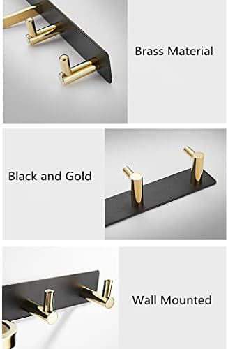 Chrome Towel Bar with Hooks for Bathroom