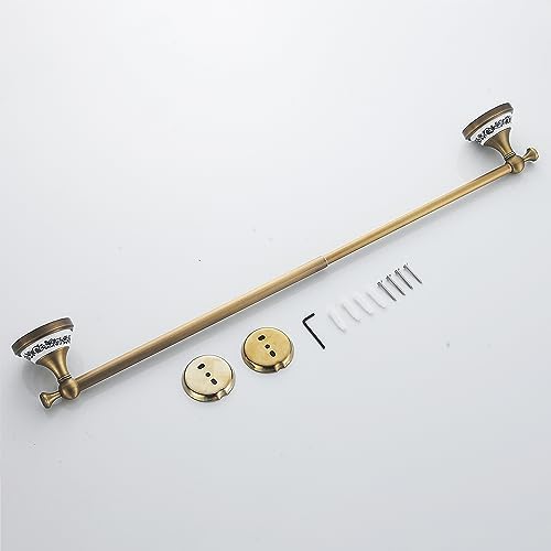 PEONYBATH Antique Bronze Towel Bar 155-275 Inch