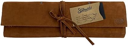 Hide Drink Rustic Knife Roll Case with 5 Pockets 1