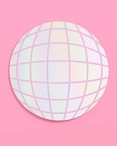 XO Fetti Disco Party Drink Coasters - 16pcs Iridescent Foil