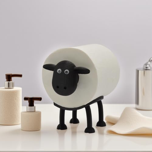Flinbius Sheep Toilet Roll Holder - Cute 3D Printed Bathroom Decor