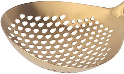 Cryfokt Gold Skimmer Ladle with Long Handle