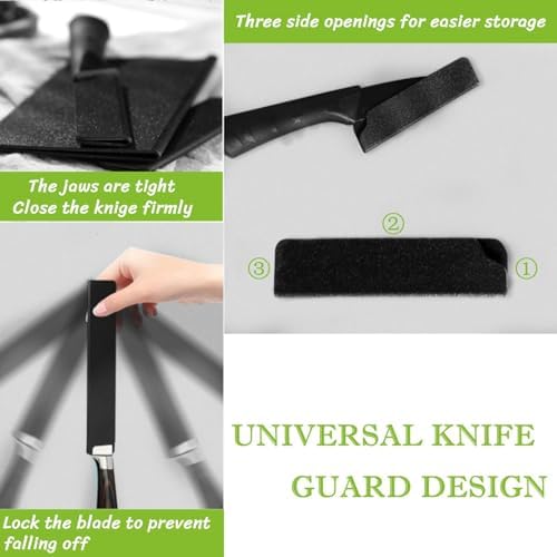 BLIRITEL 2PCS Knife Sheath - BPA-Free ABS Felt Lined