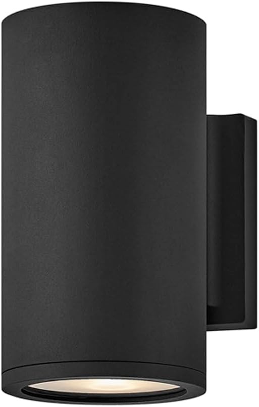 Hinkley Silo 13590BK-LL Black Wall Lantern with LED