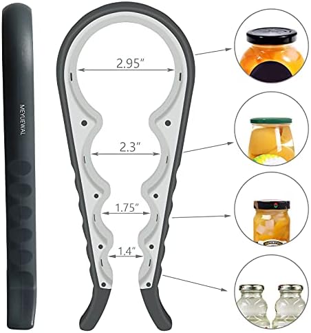 MEYUEWAL 5 in 1 Jar Opener Bottle Opener Kit White