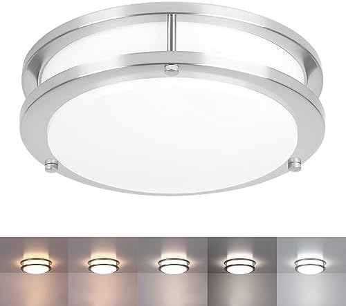 Brushed Nickel Flush Mount LED Ceiling Light 1031 Inch