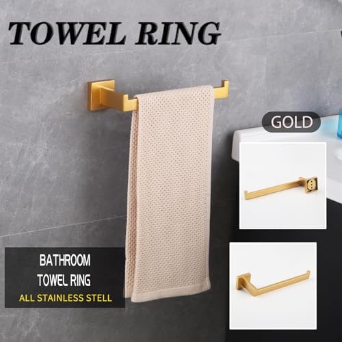 GERZWY Gold Towel Ring Bathroom Hardware