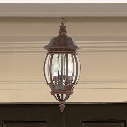 Nuvo 60895 Three Light Hanging Bronze Porch Lantern