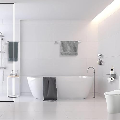 TURS 4-Piece Stainless Steel Towel Bar Set for Bathroom Wall Mount