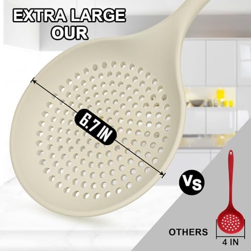 GDDGCUO 145 Inch Heat Resistant Skimmer Spoon