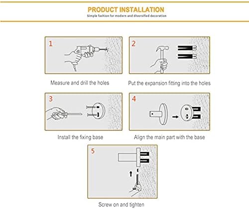 TYZK Stainless Steel Bathroom Hardware Set with Robe Hook