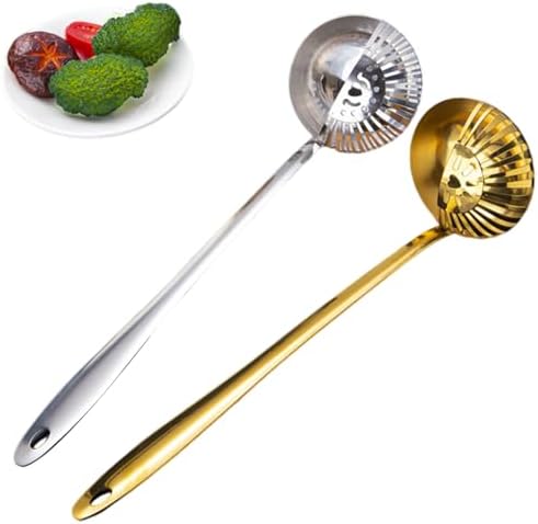 OULIGET 2 in 1 Soup Strainer Ladle Set