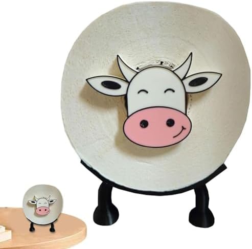 Cow Toilet Roll Holder - Funny 3D Printed Bathroom Decor 1