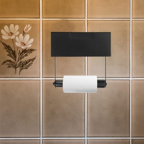 FOYTOKI 4pcs Plastic Toilet Paper Holder with Spring Load