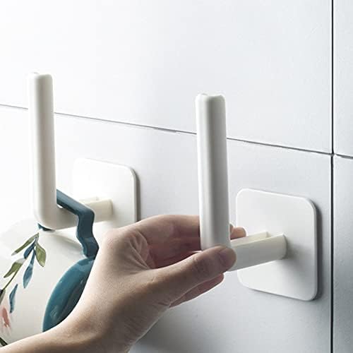 Goodliest Toilet Paper Holder Wall Mount Plastic Adhesive White