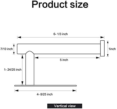 HouseAid Self Adhesive Toilet Paper Holder Matte Black 1