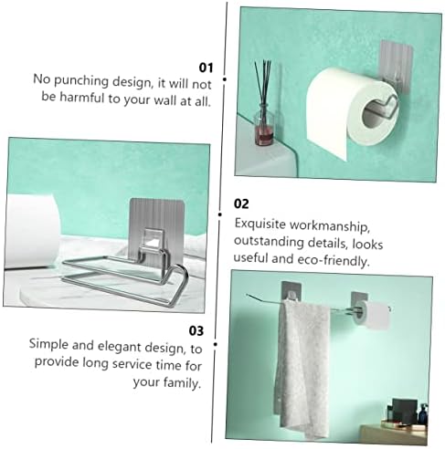 Alipis 1pc Wall Mounted Tissue Holder Stainless Steel Design