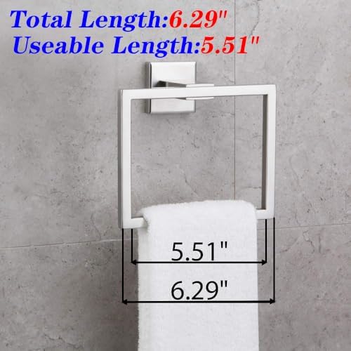 GERZWY Stainless Steel Towel Holder for Bathroom