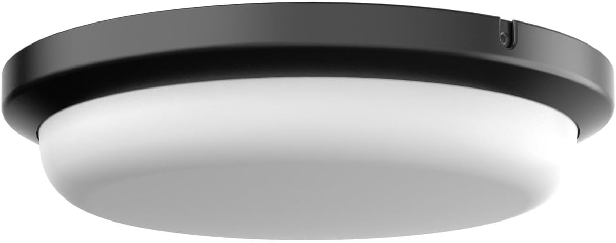 AFX Dean LED Flush Mount Ceiling Light - 8 Black