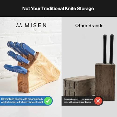 Misen Ash Knife Block with 5 Slots