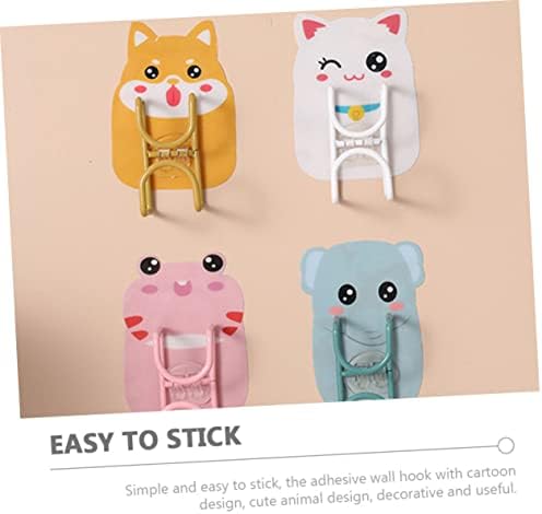 Cute Animal Wall Hooks Set for Bathroom Kitchen Study