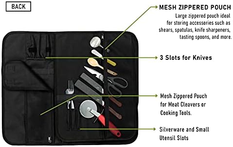 EVERPRIDE Chef Knife Roll Bag Holds 10 Knives 1