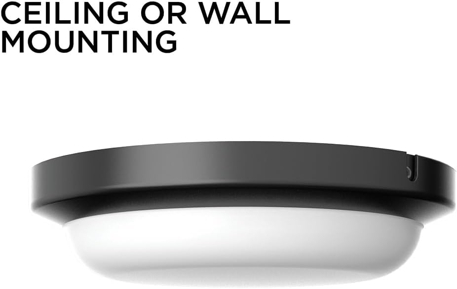 AFX Dean LED Flush Mount Ceiling Light - 8 Black