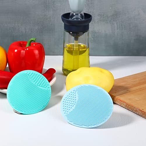 Yinkin 2 Pcs Silicone Vegetable Scrubber Set