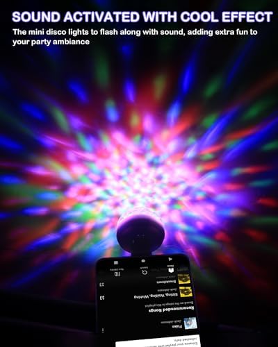 Luditek USB Mini Disco Ball Light 4 Pack