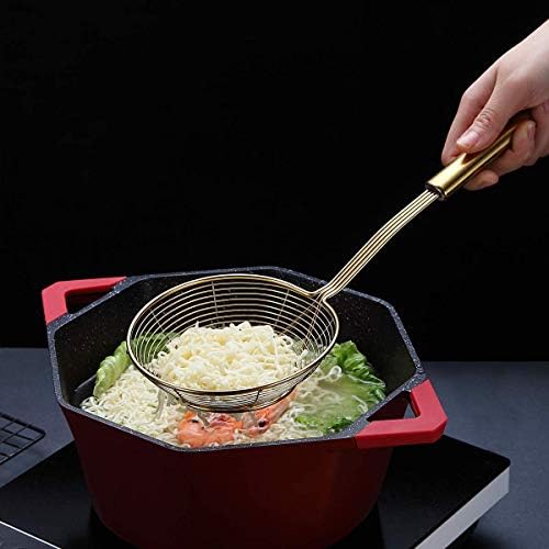 Kyraton Gold Strainer Spider Skimmer for Kitchen