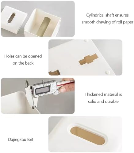 Sturdy Toilet Paper Holder with Back Adhesive Tape