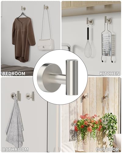 RARXTR Brushed Nickel Towel Hook 2 Pack 1