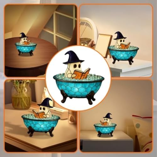 Ghost Bubble Bath Lamp - Halloween Night Light Decor