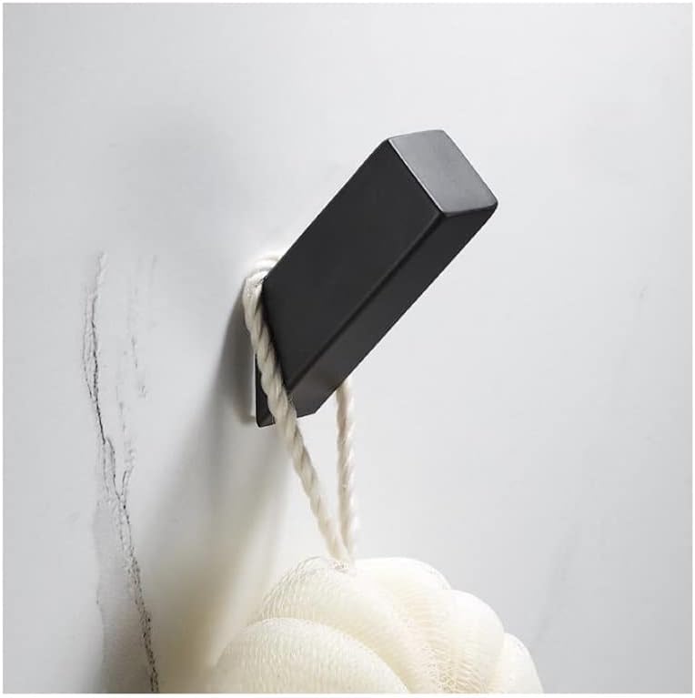 TYZK Black Robe Hook for Bathroom Kitchen Wall Mount