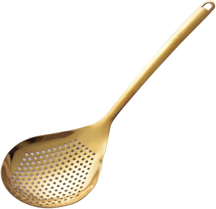 HONHPD 14 Inch Stainless Steel Skimmer Spoon