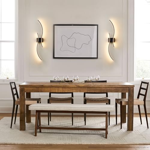 Battery Operated Wall Sconces Set of Two with Remote Control