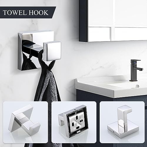 TURS 4-Piece Stainless Steel Towel Bar Set for Bathroom Wall Mount