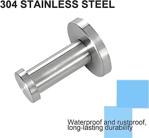 Vanloory 4 Pack Bathroom Towel Hooks with Brushed Finish