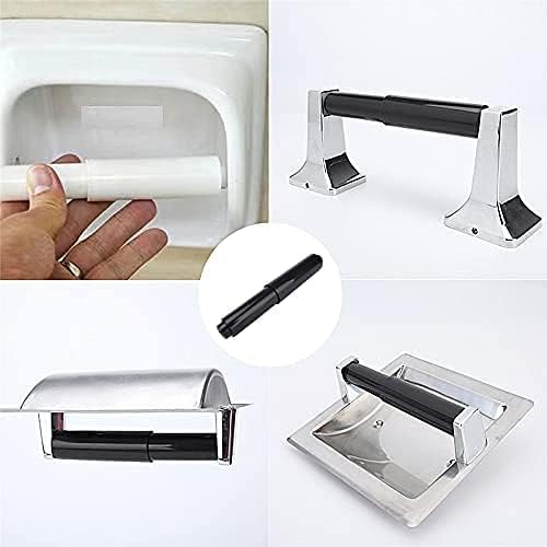 2pcs Black Toilet Paper Holder Rollers 6inch Replacement