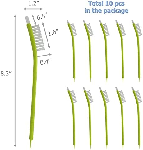 EIKS 10 Pack Multi-Purpose Cleaning Brushes