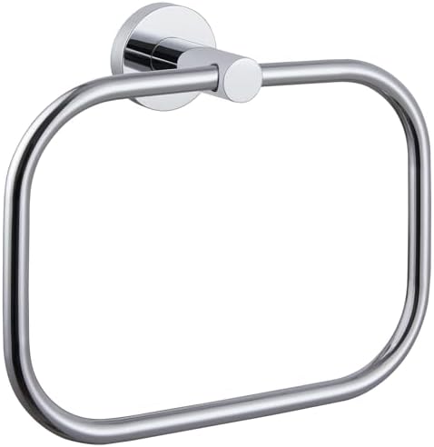 Angle Simple Swivel Towel Ring Chrome