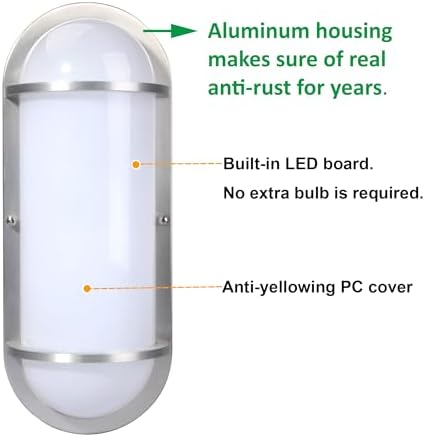 LIT-PaTH Outdoor Wall Lantern 12W 1000 Lumen Warm White Aluminum