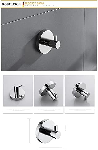 TYZK Stainless Steel Bathroom Hardware Set with Robe Hook