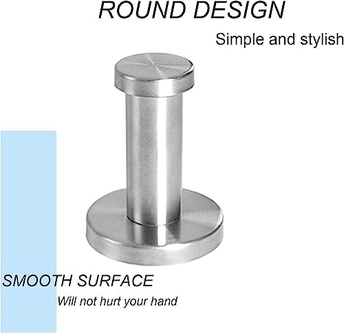 Vanloory 4 Pack Bathroom Towel Hooks with Brushed Finish