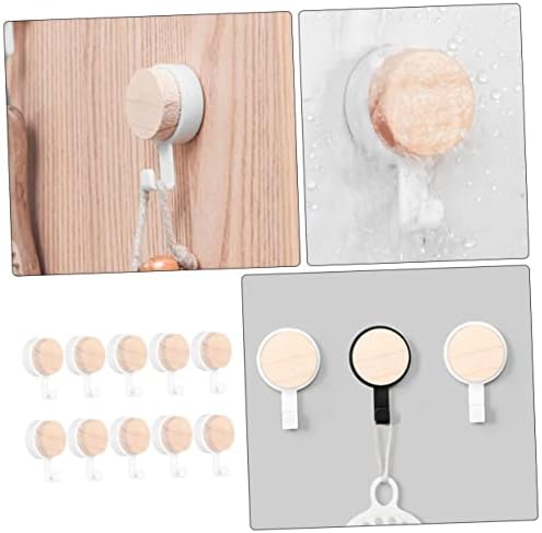 Unomor 10pcs Wall-Mounted Towel Hooks for Bathroom 1