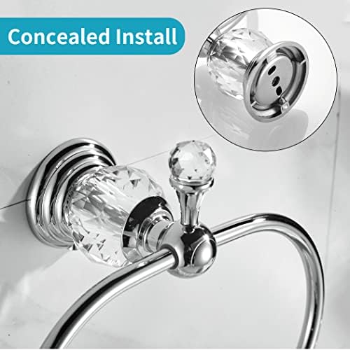 WOLIBEER Chrome Towel Ring Bath Rack