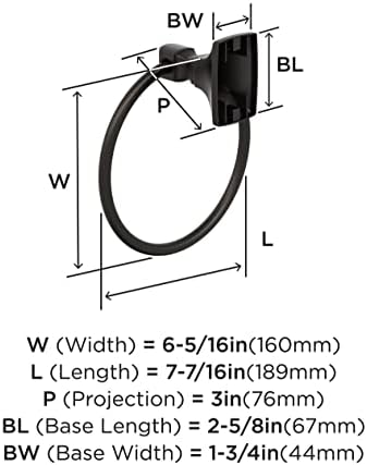 Amerock Oil Rubbed Bronze Towel Ring 7-716 in