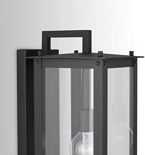 Capital Lighting 934612BK Wall Lantern with 100W Light 21 H x 8 W